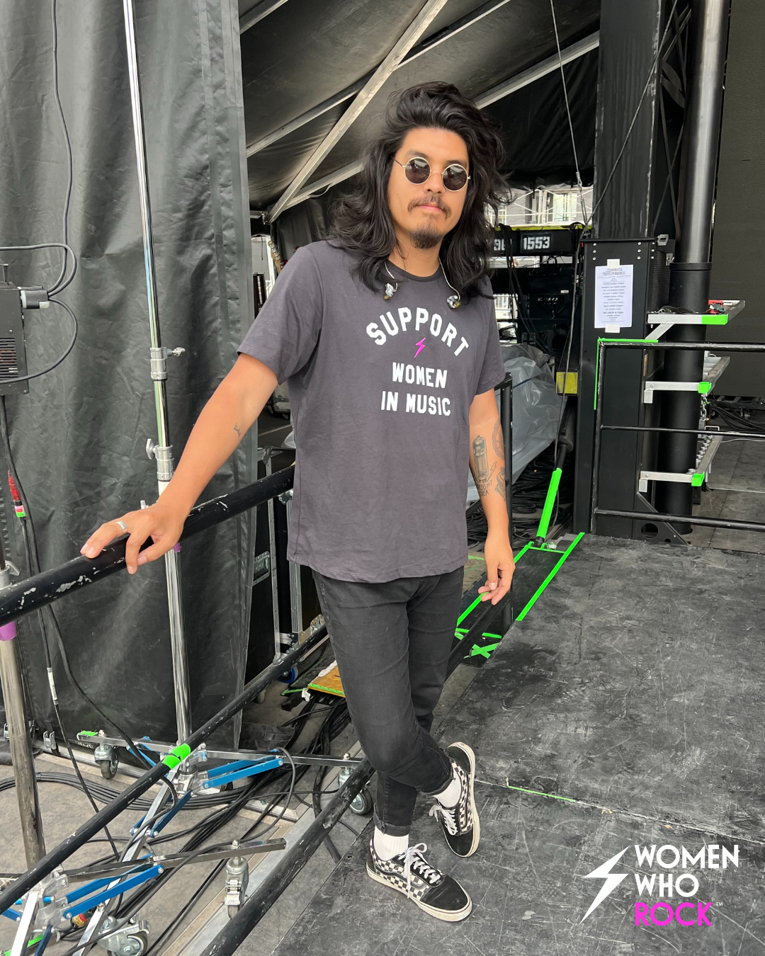 Alex Espiritu of Badflower In Our Support Women In Music T-Shirt