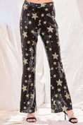 Load image into Gallery viewer, Star Sequined Flare Pants