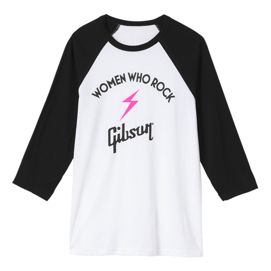 Gibson x Women Who Rock Baseball Tee (White)