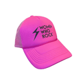 Load image into Gallery viewer, Women Who Rock Hot Pink Trucker