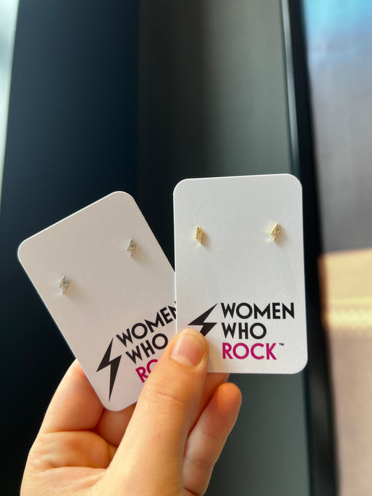 Mini Lightning Bolt Stud Earrings