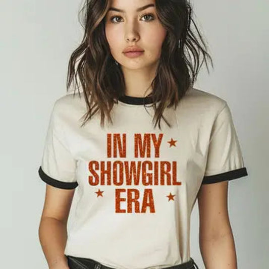 In My Showgirl Era Ringer Tee