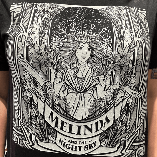 Melinda & The Night Sky Tee - Black Unisex