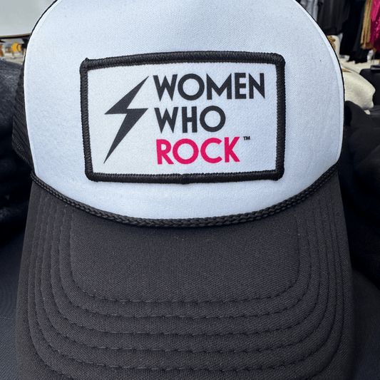 Women Who Rock Logo Patch Trucker Hat