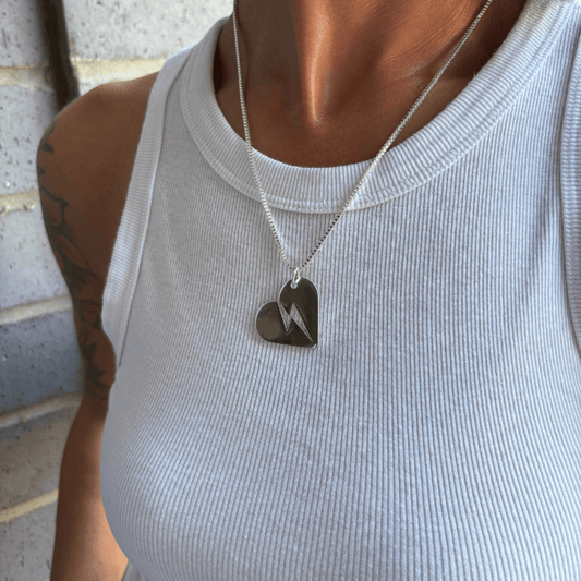 Power Heart Necklace - Women Who Rock™