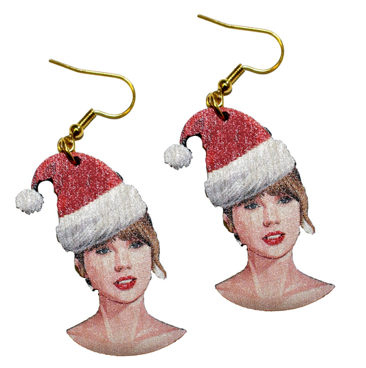 Taylor Santa Christmas Earrings