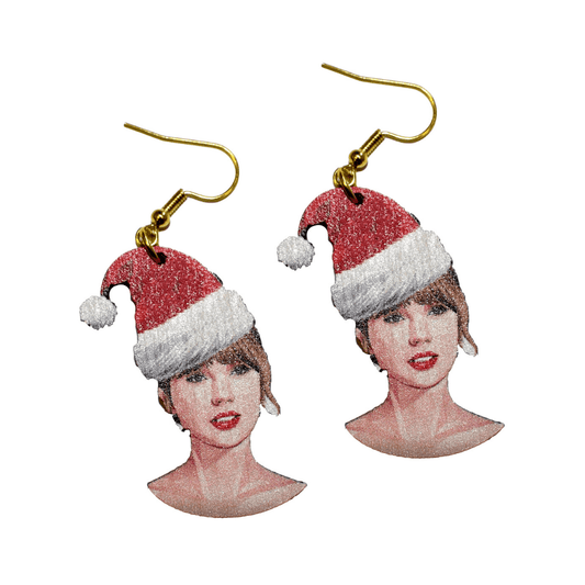 Taylor Santa Christmas Earrings
