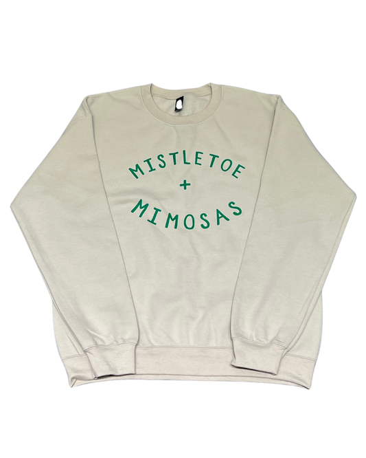 'Mistletoe + Mimosas' Holiday Crewneck