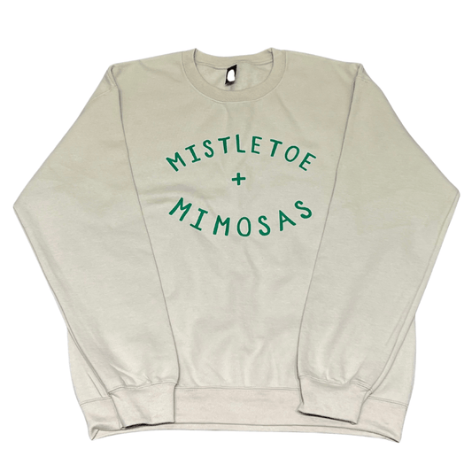 'Mistletoe + Mimosas' Holiday Crewneck