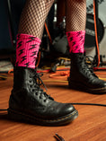Load image into Gallery viewer, Women Who Rock Lightning Bolt Socks