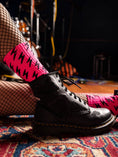 Load image into Gallery viewer, Women Who Rock Lightning Bolt Socks