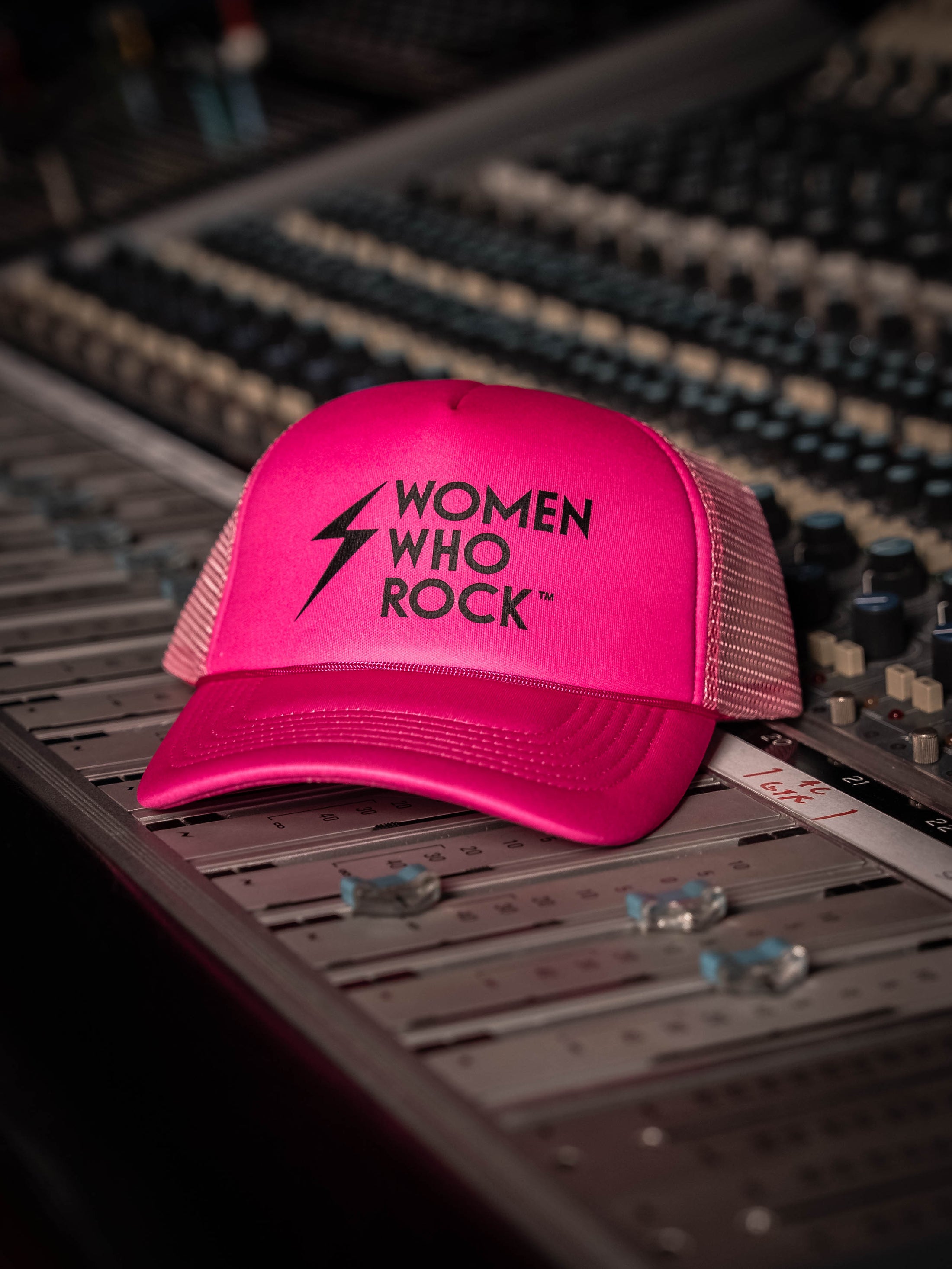 Women Who Rock Hot Pink Trucker