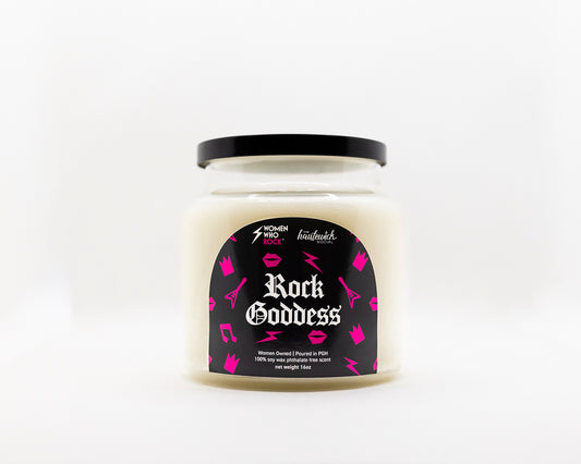 "Rock Goddess" Candle 16oz - Women Who Rock x The Haute Wick Social