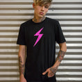 Load image into Gallery viewer, Pre Order! Pink Lightning Bolt T-Shirt - Unisex