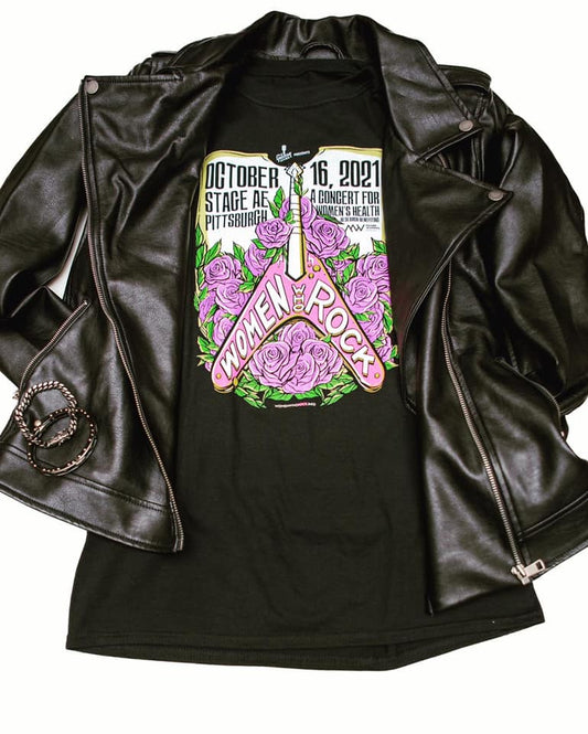Women Who Rock 2021 Concert Tee - Black