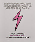 Load image into Gallery viewer, Lightning Bolt Matte Pink Pin - Women Who Rock