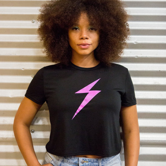 Bolt Crop Top - Women Who Rock