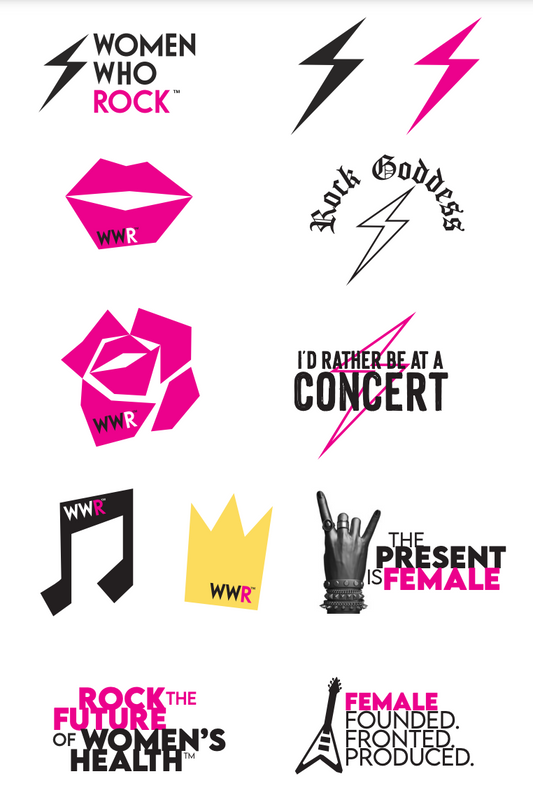 Women Who Rock Signature Sticker Set
