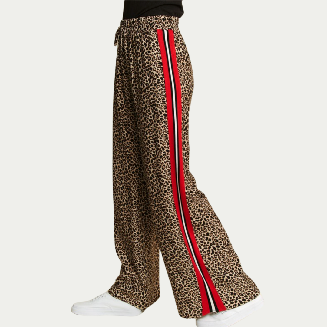 Leopard Racer Trousers