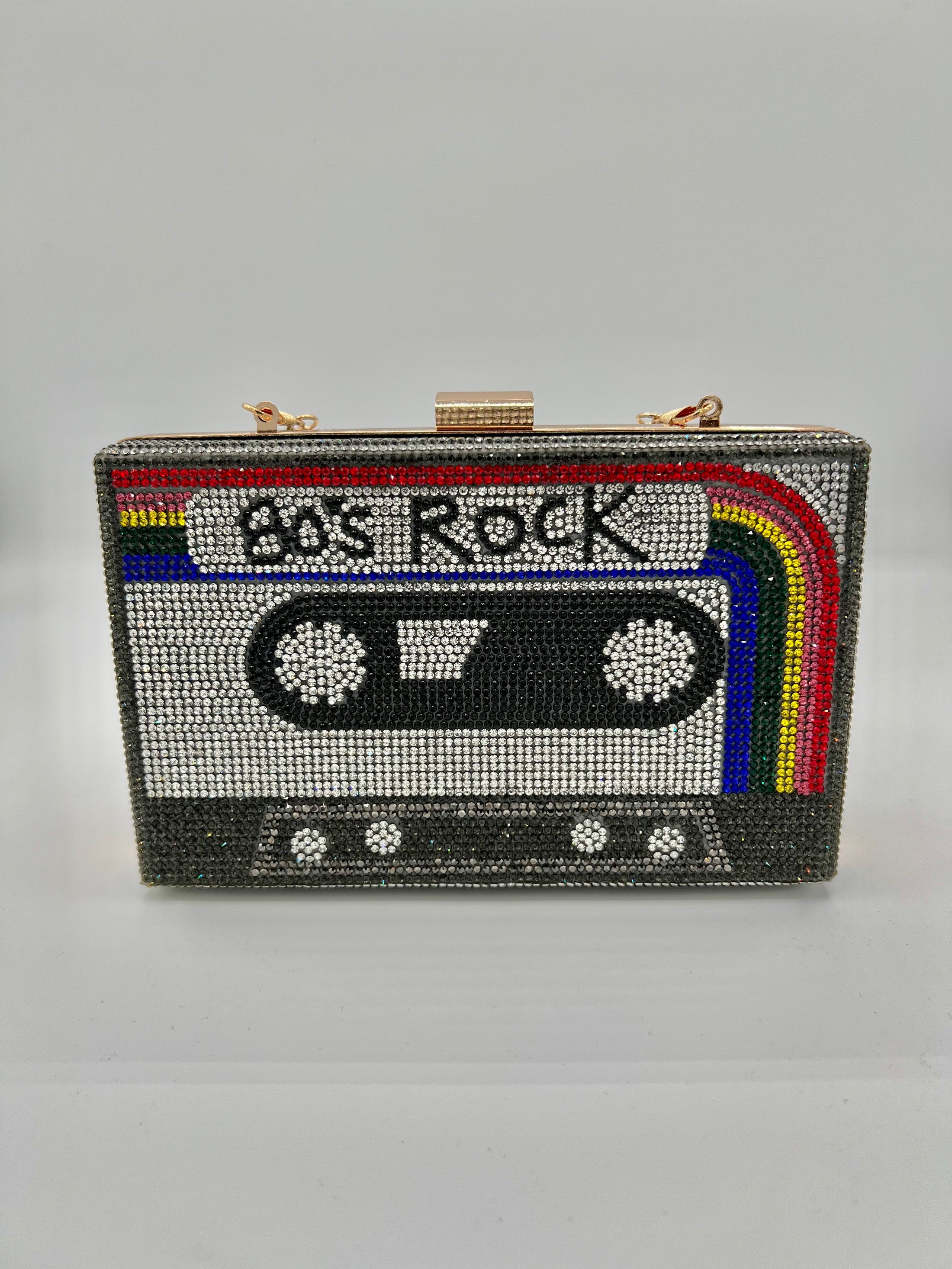 '80's Rock' Rhinestone Clutch