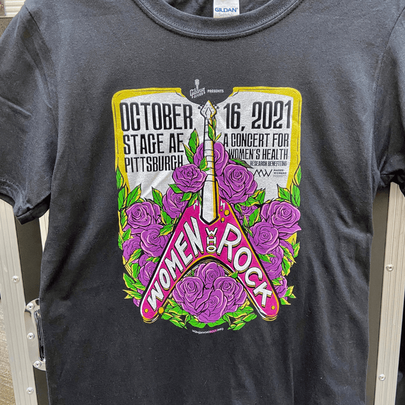 Women Who Rock 2021 Concert Tee - Black