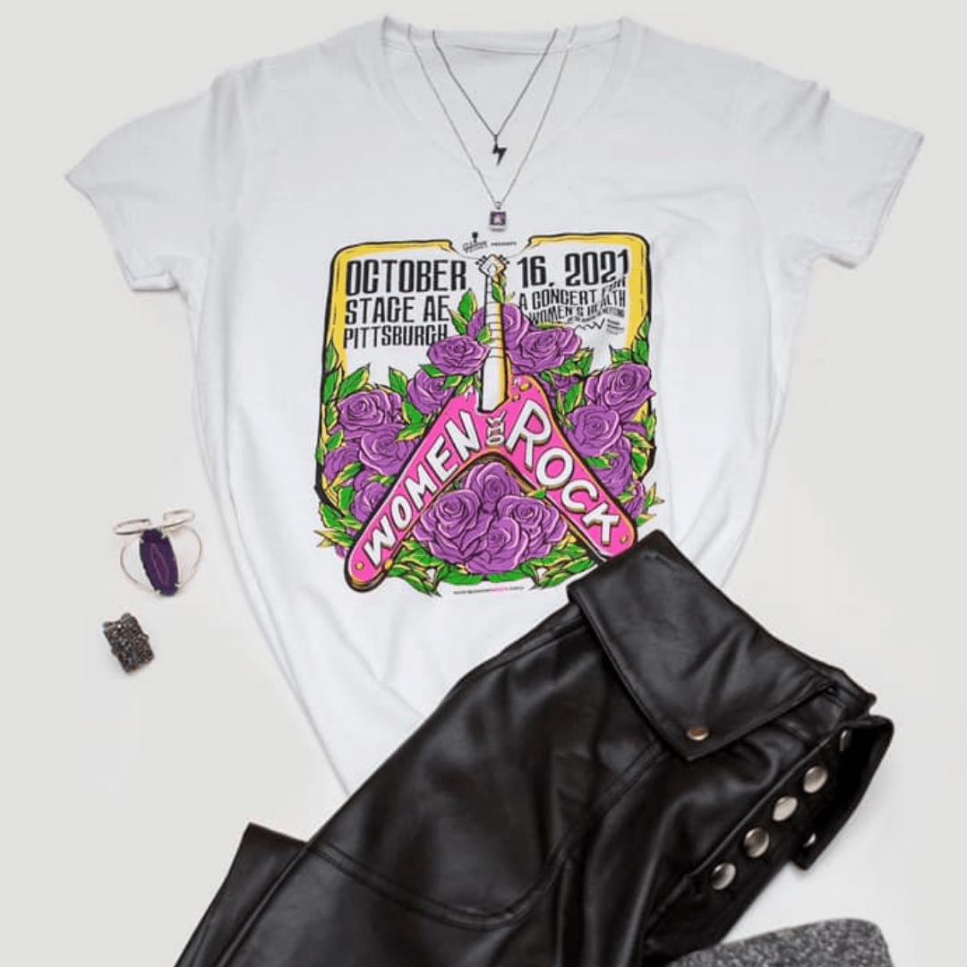Women Who Rock 2021 Concert Tee - White V-Neck