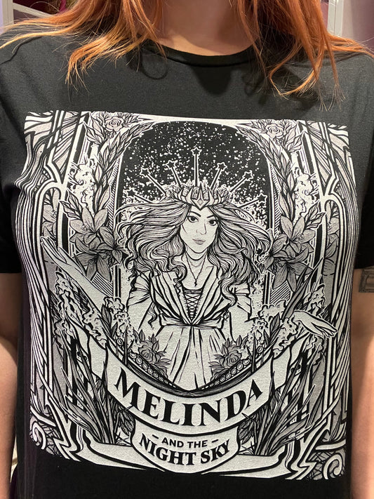 Melinda & The Night Sky Tee - Black Unisex