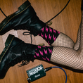Load image into Gallery viewer, Women Who Rock Lightning Bolt Socks
