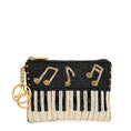 Load image into Gallery viewer, Beaded Piano & Notes Coin Purse
