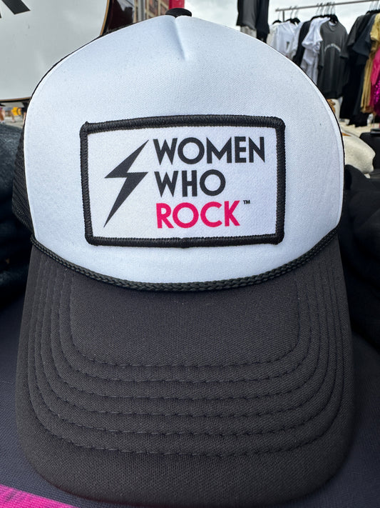 Women Who Rock Logo Patch Trucker Hat