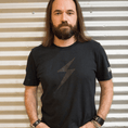 Load image into Gallery viewer, Black Lightning Bolt T-Shirt - Unisex
