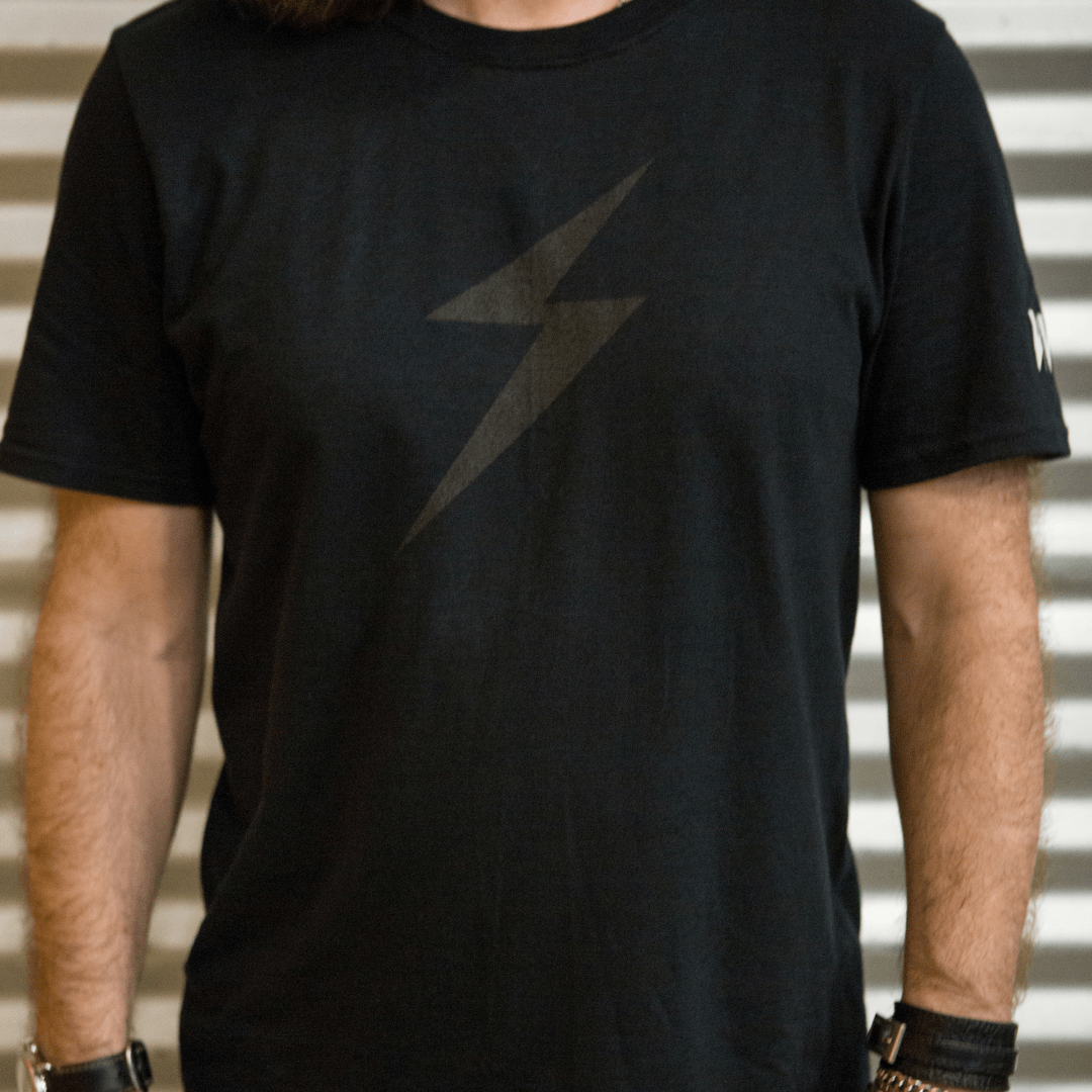 Black Lightning Bolt T-Shirt - Unisex
