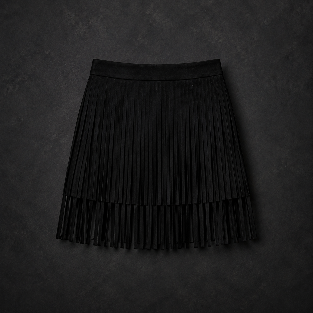 Fringe Is The New Black Mini Skirt