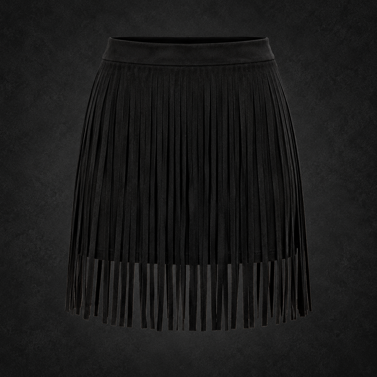 Fringe Is The New Black Mini Skirt