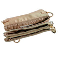 Load image into Gallery viewer, Lightning Bolt Convertible Clutch in Gold + Silver
