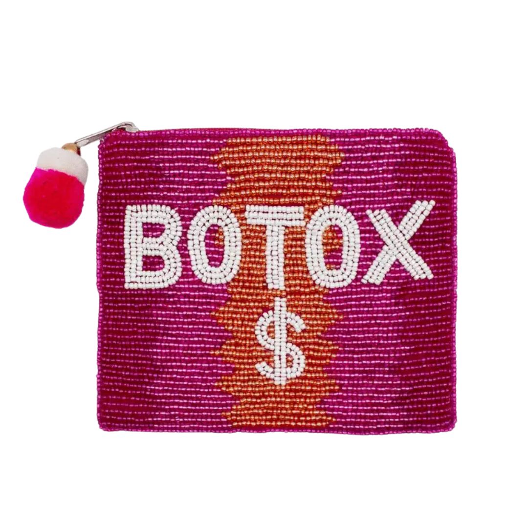 Botox Money Beaded Pouch - Women Who Rock