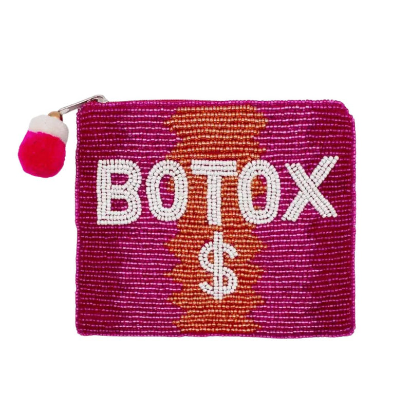 Botox Money Beaded Pouch - Women Who Rock