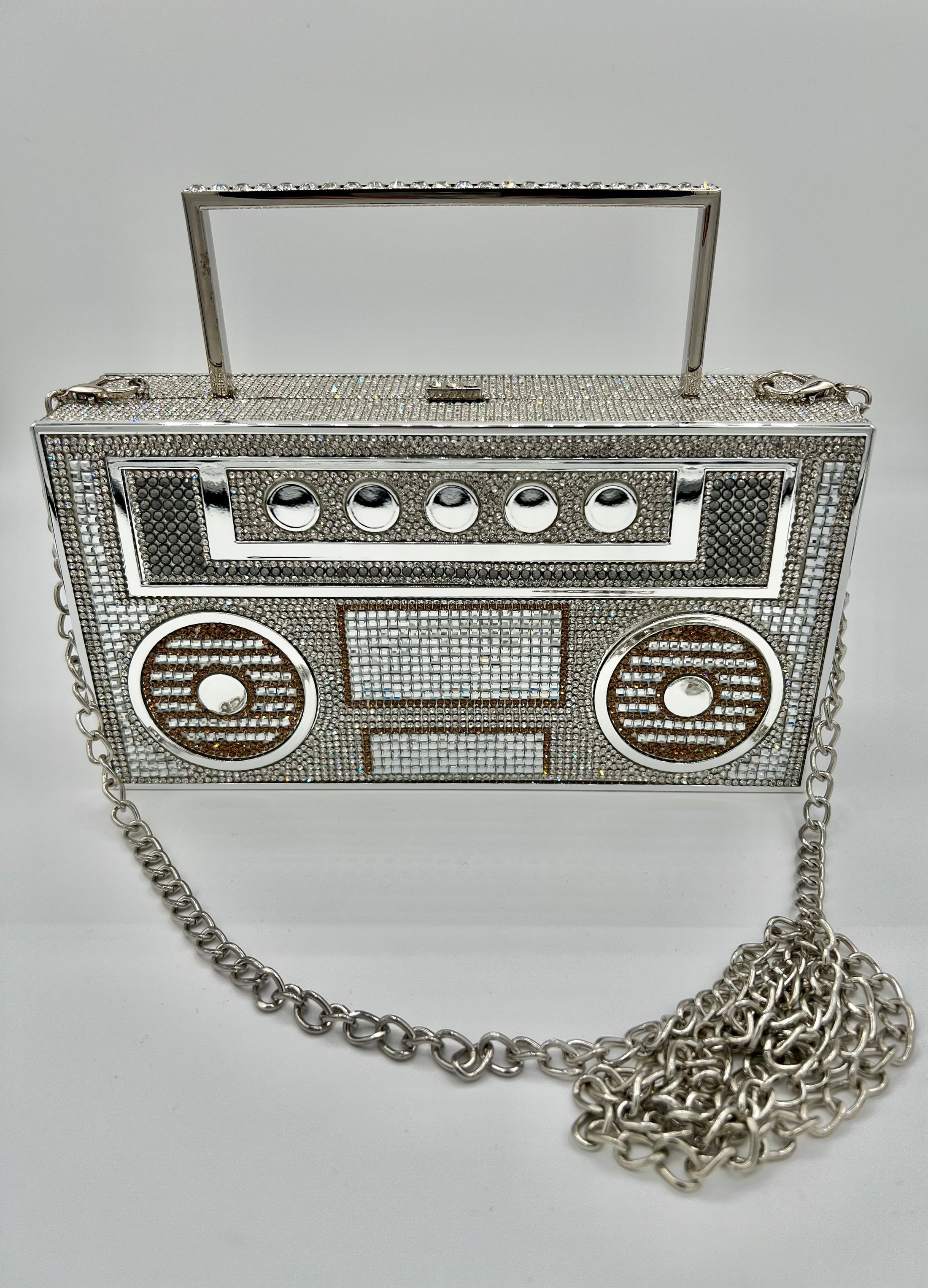 Rhinestone Boombox Purse