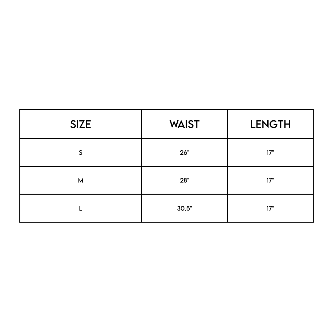 Rockin Pink Star Power Mini Skirt size chart