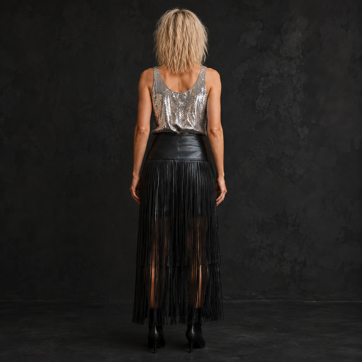Fringe Is The New Black Maxi Skirt