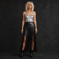 Fringe Is The New Black Maxi Skirt