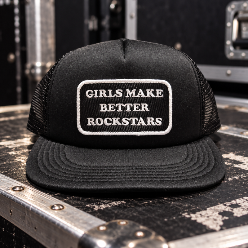 Girls Make Better Rockstars Patch Trucker Hat