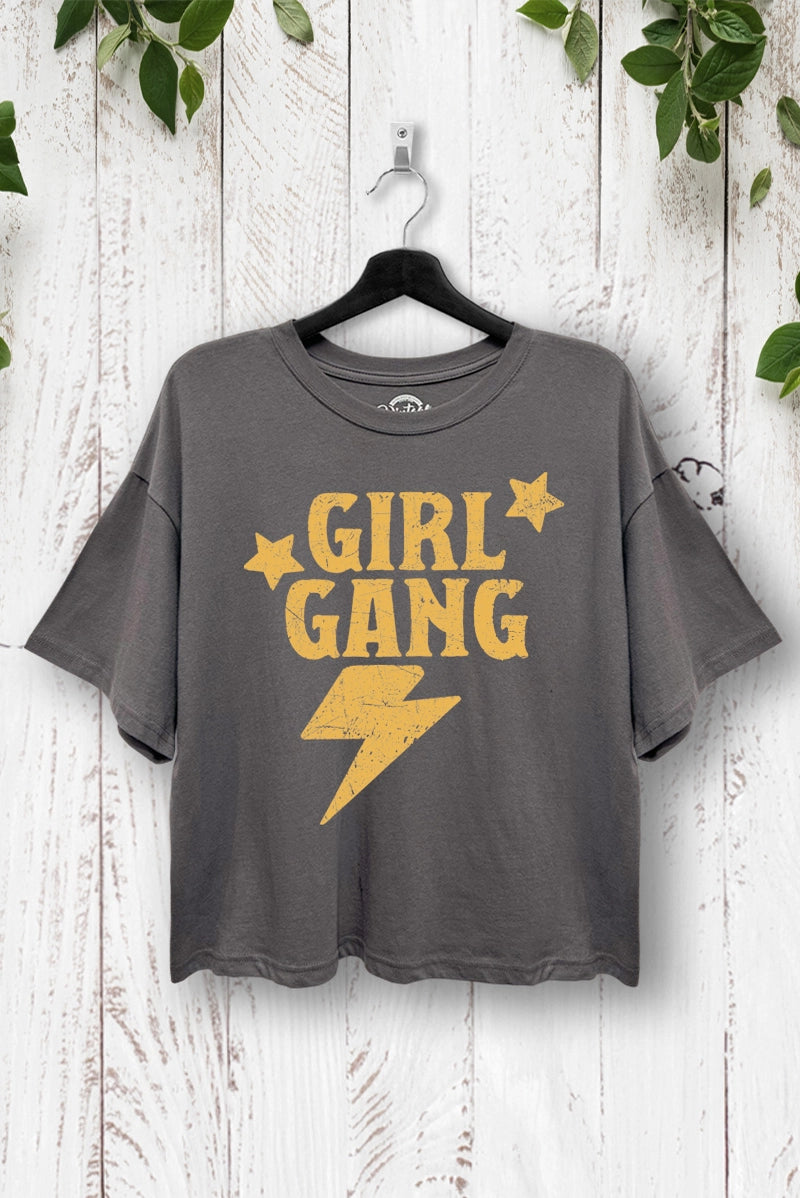 'Girl Gang' Boxy Baby Tee