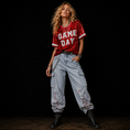 Load image into Gallery viewer, Game Day Sequin Crop Top

