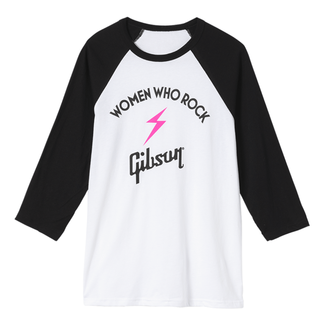 Gibson x Women Who Rock  Baseball Tee (White)