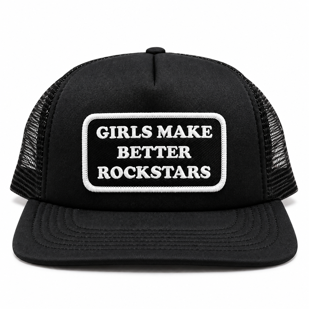 Girls Make Better Rockstars Patch Trucker Hat