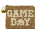 Game Day Gold Beaded Pouch