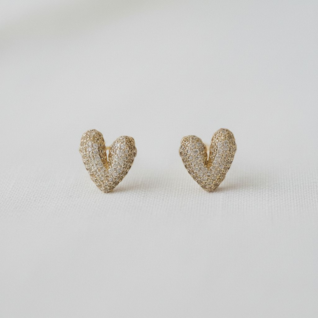 Heart Stud Earrings