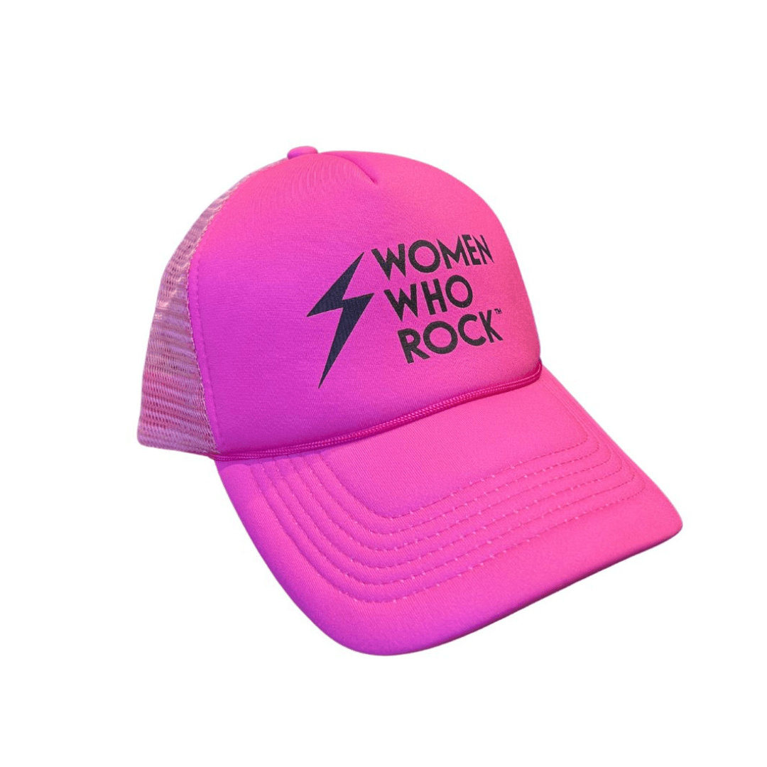 Women Who Rock Hot Pink Trucker