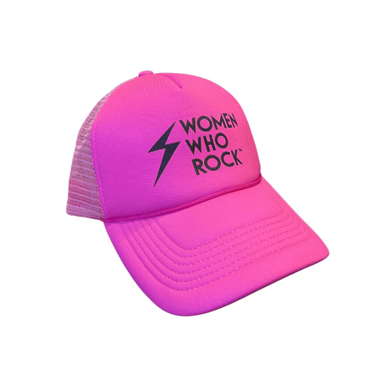 Women Who Rock Hot Pink Trucker